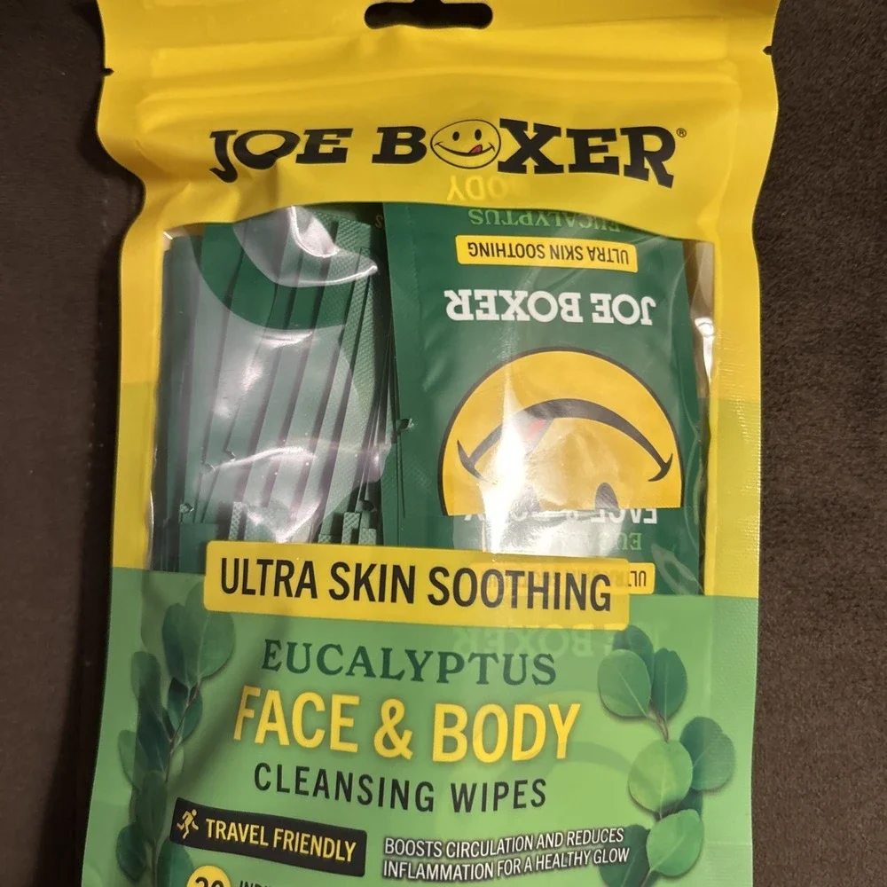Joe Boxer‎ Lot 1 Face Body Wipes & 1 Flushable Wipes